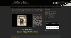 Desktop Screenshot of casalevydepianos.com.br