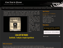 Tablet Screenshot of casalevydepianos.com.br